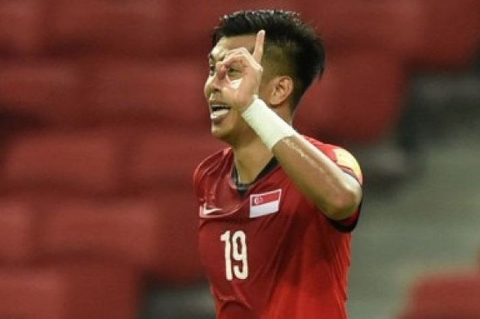 Khairul Amri saat berlaga bersama Timnas Singapura. 