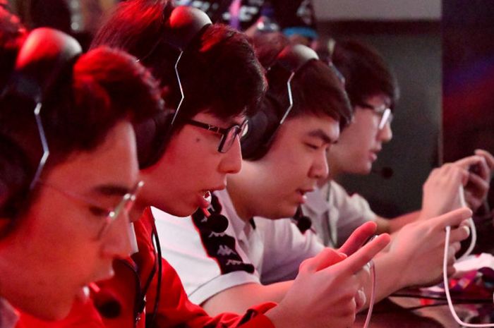  Tim India saat menghadapi Laos di turnamen eSports 