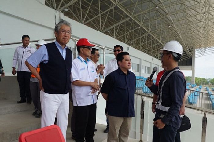 Kunjungan tim OCA ke Palembang meninjau persiapan pembangunan venue di Jakabaring, Sabtu (13/1/2018).