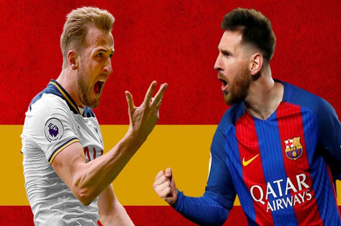 Harry Kane dan Lionel Messi