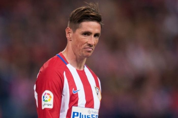 Fernando Torres dalam pertandingan La Liga antara Atletico Madrid kontra Real Sociedad di Vicente Calderon, 04 April 2017. 