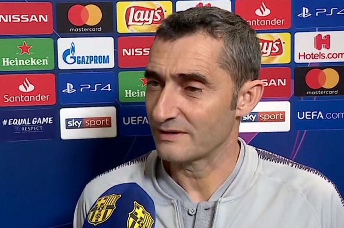 Pelatih FC Barcelona, Ernesto Valverde.