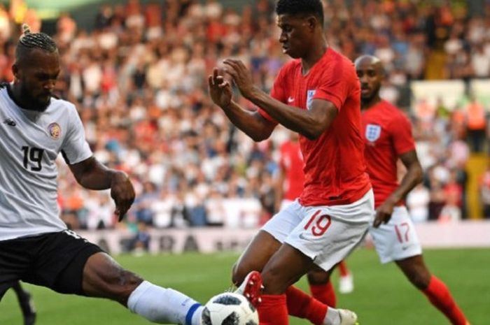 Inggris menjamu Kosta Rika pada laga uji coba di Stadion Elland Road, 7 Juni 2018. 