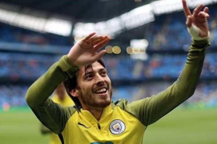 Pemain Manchester City, David Silva.