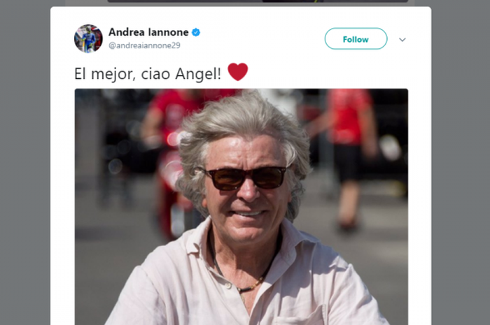 Ucapan pebalap Andrea Iannone atas meninggalnya Nieto