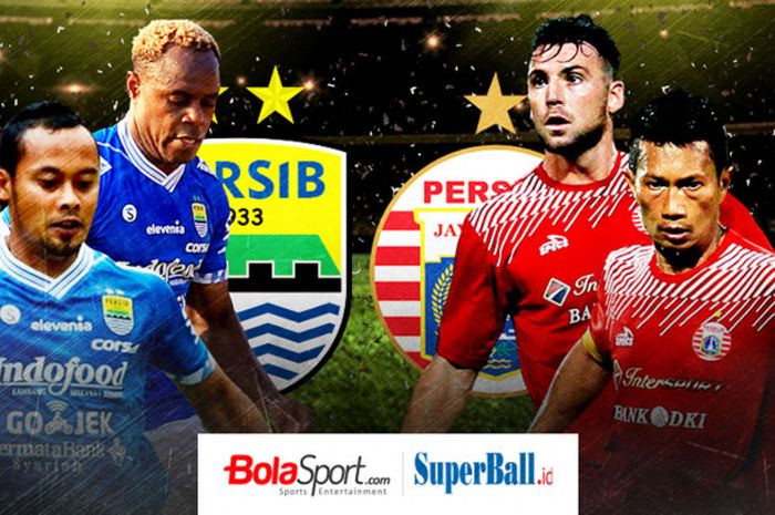 Ilustrasi Persib vs Persija.