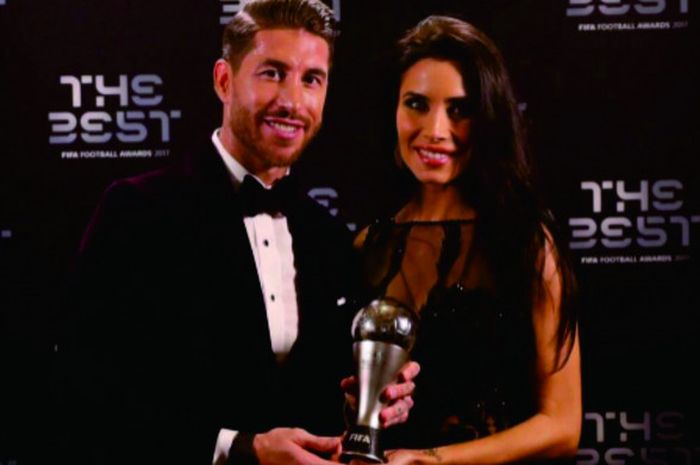 Sergio Ramos (kiri) bersama Pilar Rubio 