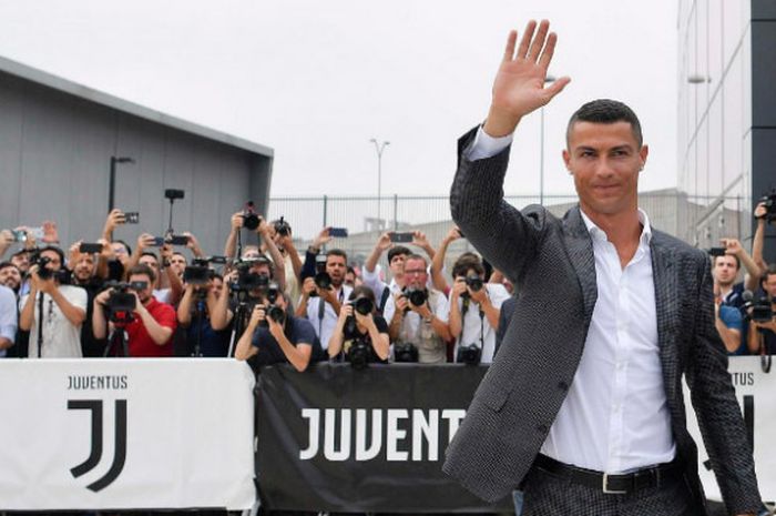 Cristiano Ronaldo tiba di J Medical pada Senin (16/7/2018)