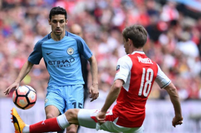 Mantan gelandang Manchester City, Jesus Navas. 