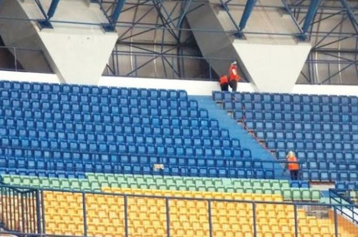 Salah satu sisi Stadion GBLA di Kota Bandung yang bisa digunakan semua saat Persib menjamu Persija p