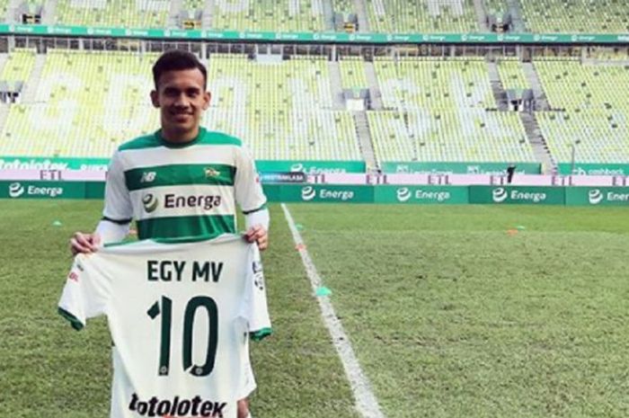 Egy Maulana Vikri resmi diperkenalkan sebagai pemain baru Lechia Gdansk, Minggu (11/3/2018) di Energa Stadium.