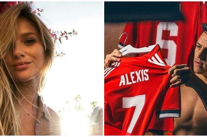 Mayte Rodriguez (kiri) dan Alexis Sanchez