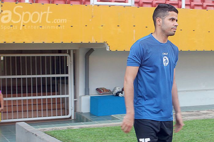 Marque Player Sriwijaya FC, Tijani Belaid siap diturunkan pada menit awal menghadapi Persipura di Stadion Gelora Sriwijaya Jakabaring Palembang, Minggu (30/7/2017) .