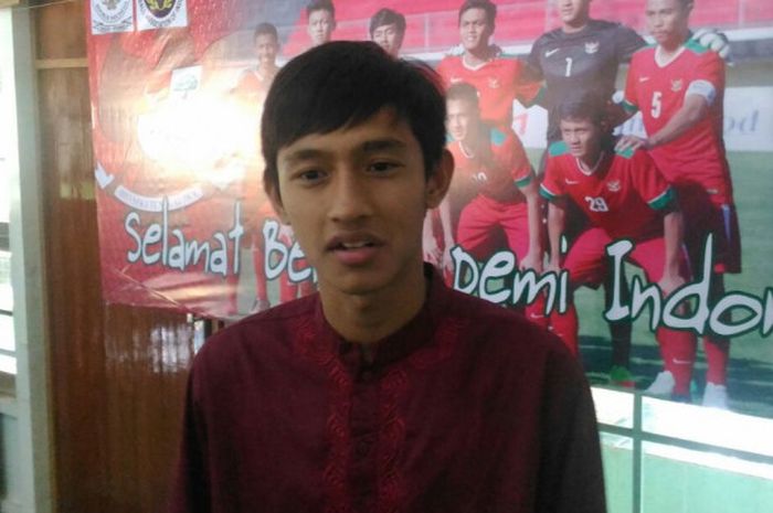 Striker andalan timnas U-19 Indonesia, Hanis Saghara. 