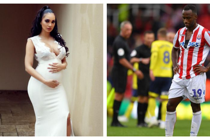 Kolase foto Chelsea Lovelace (kiri) dan Saido Berahino