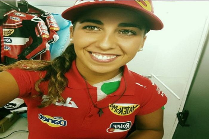 Maria Herrera, salah satu pebalap wanita yang beraksi di Moto3.