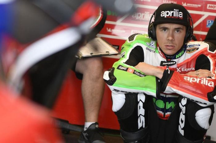 Scott Redding saat bersiap untuk menjalani balapan.