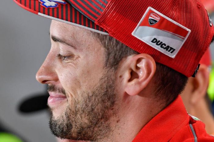 Andrea Dovizioso mengikuti konferensi pers menjelang seri kedua GP Argentina di Autodromo Termas de Rio Hondo, Argentina, Kamis (5/4/2018).