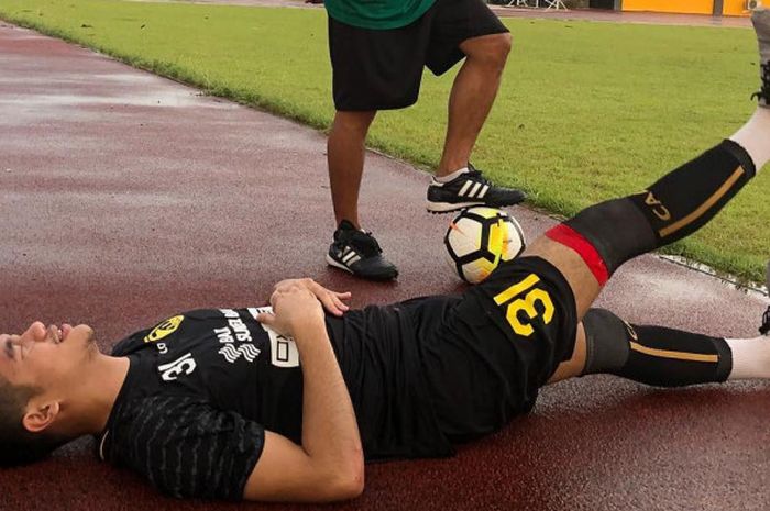 Samuel Christianson bergabung kembali di latihan Sriwijaya FC