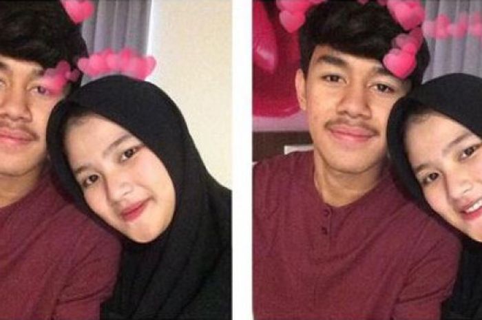 Muhammad Luthfi Kamal dan sang kekasih, Putri Alvira Melianti.