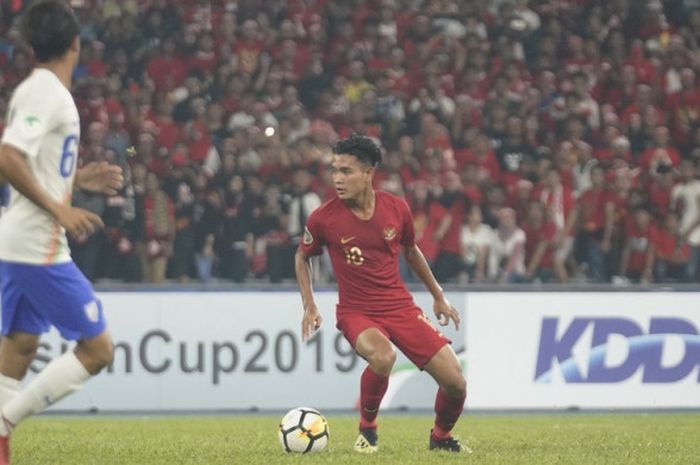  Timnas U-16 Indonesia berhadapan dengan India pada laga pamungkas Grup C Piala Asia U-16 2018 di Stadion Bukit Jalil, 27 September 2018.  