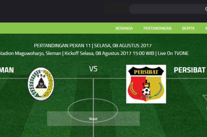 pertandingan liga 2 antara PSS Sleman dan Persibat Batang mengalami perubahan jadwal