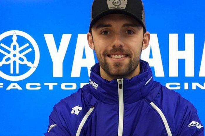 Pebalap penguji Yamaha, Jonas Folger, saat tes IRTA di Sirkuit Ricardo Tormo, Valencia.