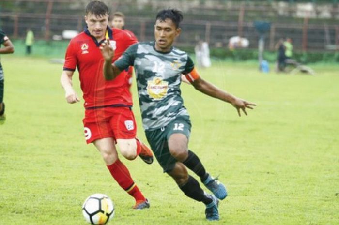 MND FC melawan Adelaide United di Stadion Andi Mattalatta, Makassar, Jumat (19/1/2018)