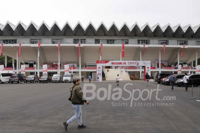  Kondisi Istora Senayan Jakarta pada penyelenggaraan Indonesia Masters 2018 pada 23-28 Januari. 