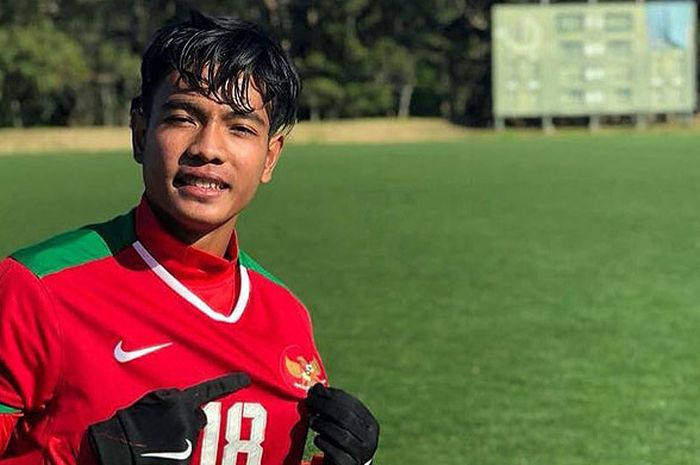 Gelandang timnas U-16 Indonesia, Brylian Naghieta Aldama.