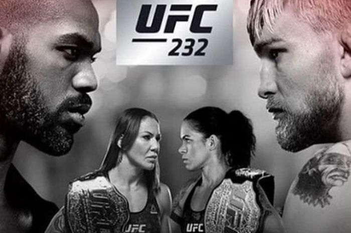 Poster UFC 232 yang bakal digelar pada Sabtu (29/12/2018) di The Forum, Amerika Serikat.