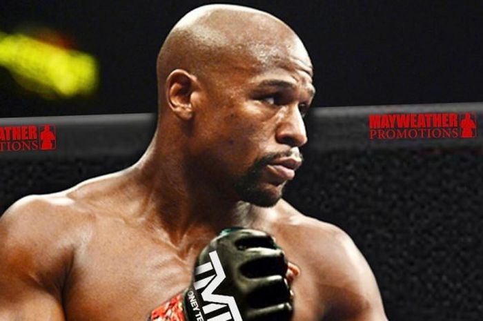 Unggahan Foto Instagram Mayweather saat berada di oktagon.