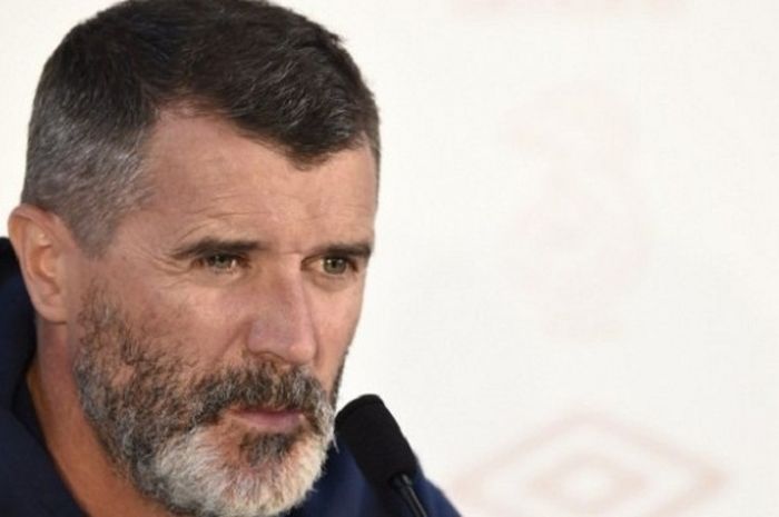 Asisten pelatih tim nasional Republik Irlandia, Roy Keane, menghadiri sesi konferensi pers di Stade Municipal, Versailles, pada 11 Juni 2016.