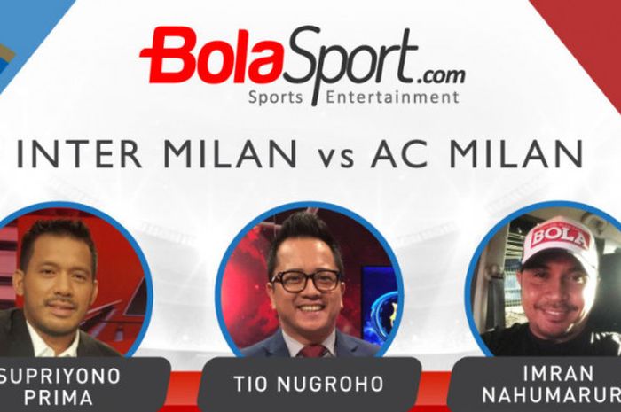 Dua mantan pemain timnas Indonesia duel prediksi dengan presenter sepak bola dalam laga Inter Milan vs AC Milan.