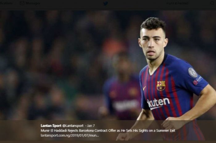 Munir El Haddadi, striker jebolan La Masia yang terpinggirkan di Barcelona