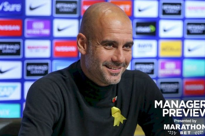 Pelatih Manchester City, Pep Guardiola.