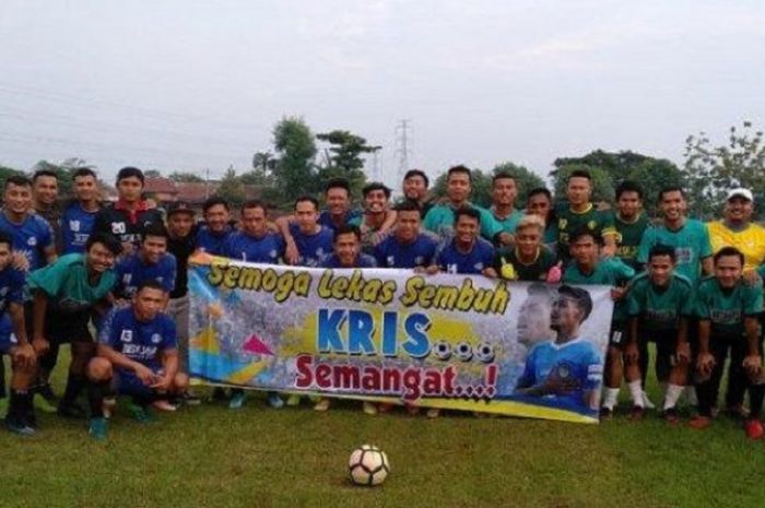 Pesepak bola asal DIY menggelar laga amal untuk Krisna Adi.