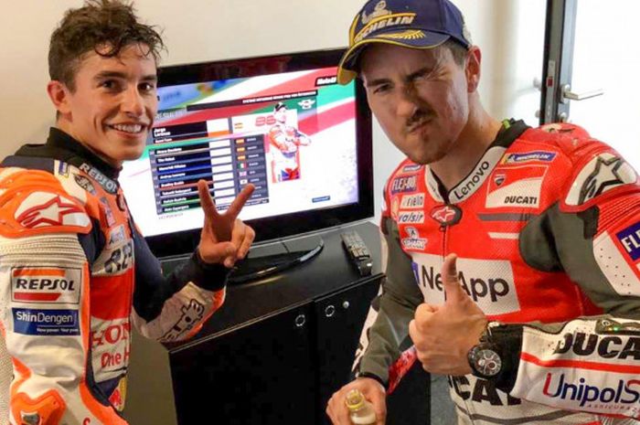  Marc Marquez dan Jorge Lorenzo.    