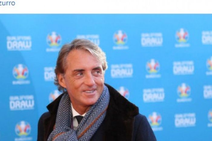 Pelatih timnas Italia, Roberto Mancini.