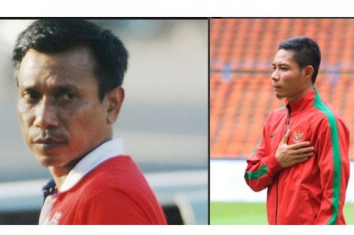 Widodo Cahyono Putro (kiri) dan Evan Dimas (kanan) 