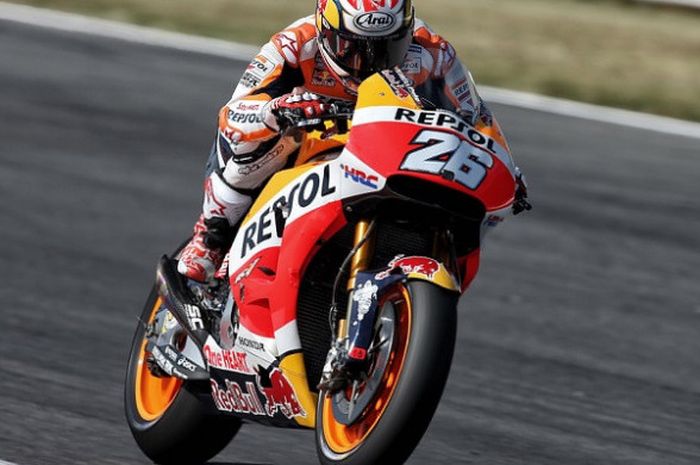 Dani Pedrosa menjadi pebalap tercepat ketujuh pada sesi kualifikasi MotoGP San Marino di Sirkuit Misano (9/9/2017).