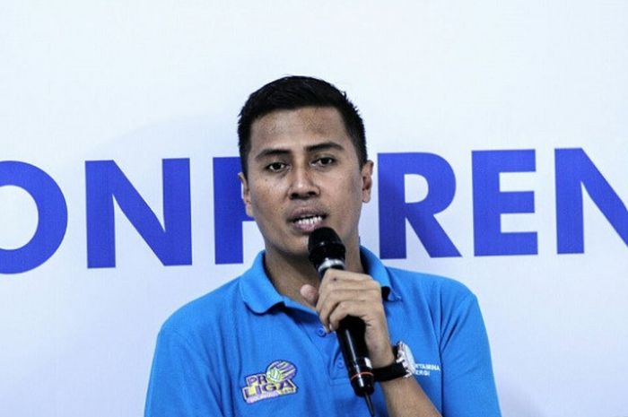 Pelatih tim tim bola  voli putra Jakarta Pertamina Energi, Andri Widiyatmoko 