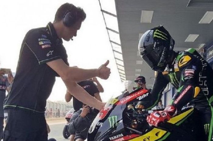 Hafizh Syahrin, pebalap Malaysia yang tergabung ke dalam tim Yamaha Tech3. 