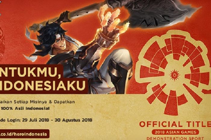 Hero Wiro Sableng bisa didapatkan gratis dari AOV pada 28 Agustus 2018.