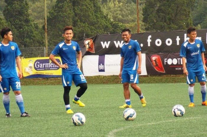  Sesi latihan Persib, 7 Februari 2016. 