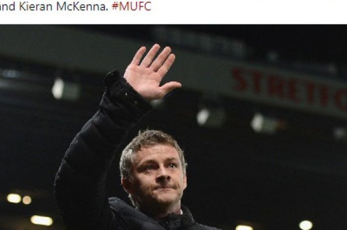 Pelatih interim Manchester United, Ole Gunnar Solskjaer.