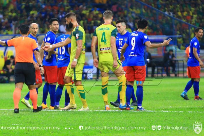 Kedah  FA dan Johor Darul Tazim dalam laga final Piala Malaysia 2017 di Stadion Shah Alam, Selangor, pada Sabtu (4/11/2017).