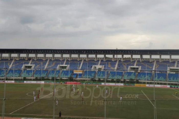 Pertandingan antara Indonesia vs Vietnam dalan laga Piala AFF U-18 2017 di Stadion Thuwunna, Yangon, Myanmar, Senin (11/9/2017). 