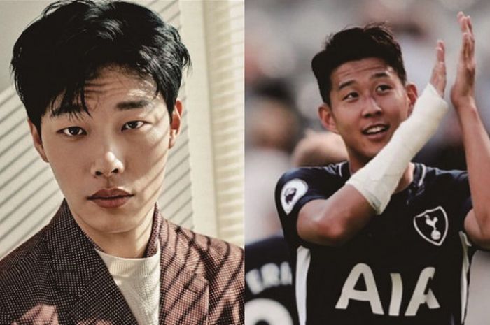 Ryu Jun Yeol (kiri) dan Son Heung Min (kanan)