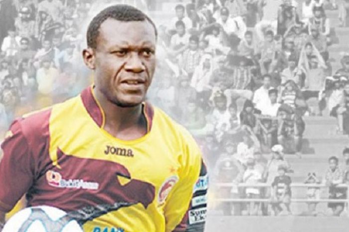 Herman Dzumafo saat memperkuat Sriwijaya FC